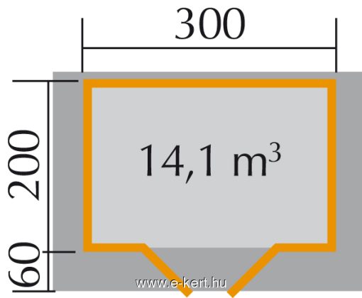 Weka faház 112.3020.10.00 alaprajz