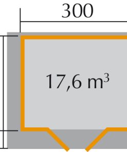 Szerszámtároló alaprajz Weka faház 112