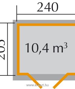 Faház alapozási mérete Weka 122.2421.40001