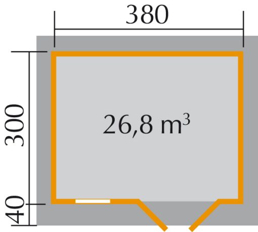 Szerszámtároló faház 163.3830.00.10