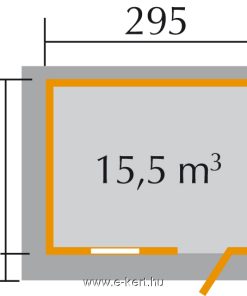 Szerszámtároló alaprajza Weka 170-es típus