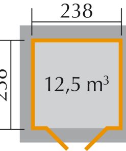 Weka faház 177.3838. alaprajza