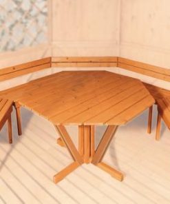 Pavilon asztal és pad Weka 233