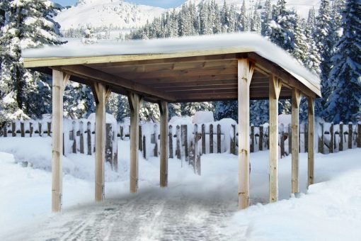 Masszív Tirol garázstető Weka 609