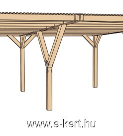 Carport Weka 612.6060 garázs szerkezete