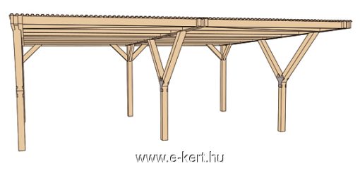 Carport Weka 612.6060 garázs szerkezete