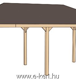 kerti pavilon szerkezeti rajza