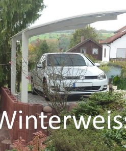 Fehér színű nyitott garázs Portoforte pf60