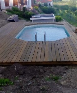 Fa terasz padló burkolat építés