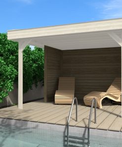 Pavilon lapostetős Weka szaletli hátfallal