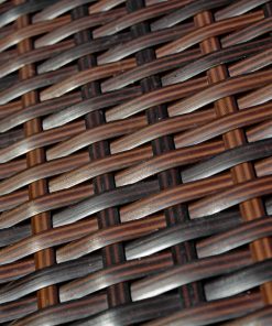 Rattan kerti bútor üveglapos rattan asztallal