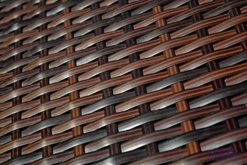 Rattan kerti bútor üveglapos rattan asztallal