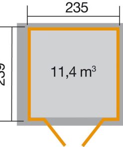 Szerszámtároló Weka faház alaprajz 224