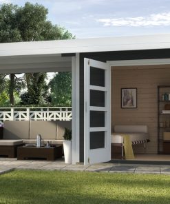 Weka designhaus faház terasszal antracit szín