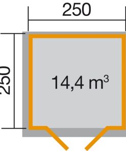 Szerszámtároló Weka faház alaprajz 112