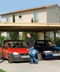 Nyitott garázs kétállásos Weka carport 609.6060