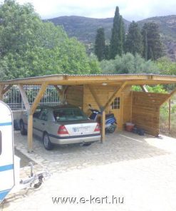 Y-Carport építés oldalfallal
