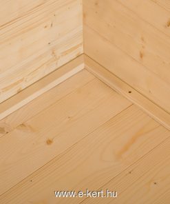 Padlózattal épített faház kivitel