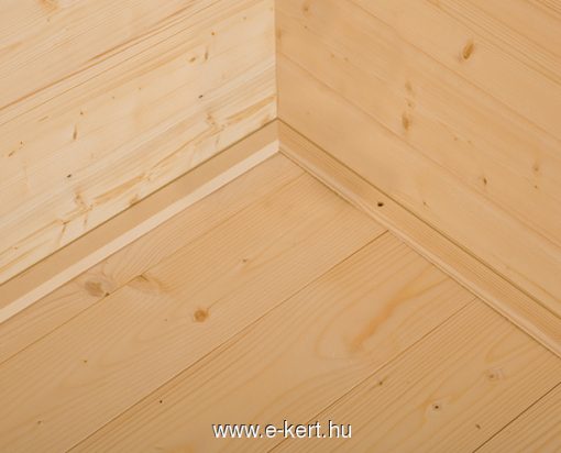 Padlózattal épített faház kivitel