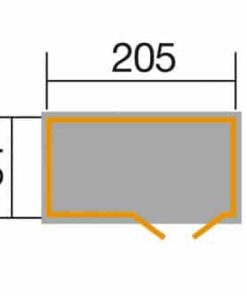 Kerékpártároló alaprajza Weka 367