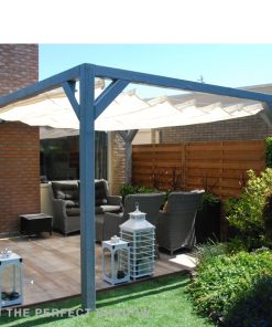 Elhúzható pergola árnyékoló 290x300cm terasz napvédelem