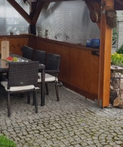 Rattan kerti bútor étkező Ombroso