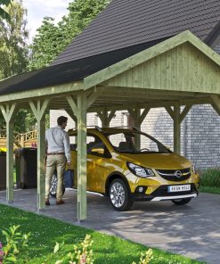 Skanholz autóbeálló garázstető Wallgau