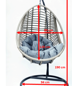 Bellissimo rattan függőfotel párnával