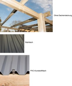 Garázstető szerkezete Weka carport 617