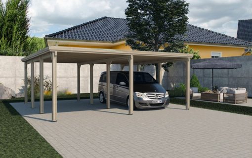Kétállásos nyitottgarázs Weka618