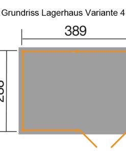 Szerszámtároló Weka Varius_1 kialakítás alaprajza