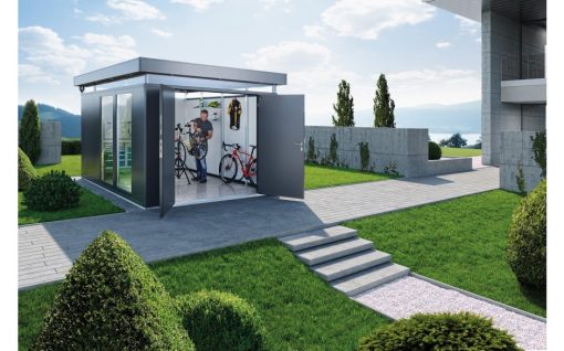 Szigetelt fém kerti ház Biohort