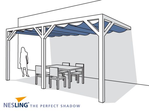 Nesling Pergola fali konzol