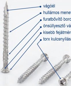 Terasz padlócsavar Torx