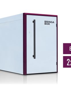 Biciklitároló garázs Kubio borvörös