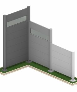 Belátásgátló fém kerítés Biohort