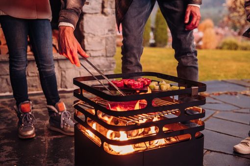 Höfats Cube grill tűzrakó tűzkosárral