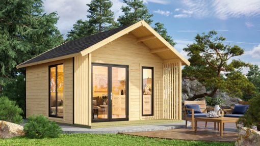 Design faház Weka445 natúr